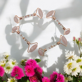 Lavvish Rose Quartz Facial Roller with box