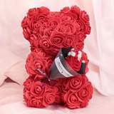 Rose Bear with flowers