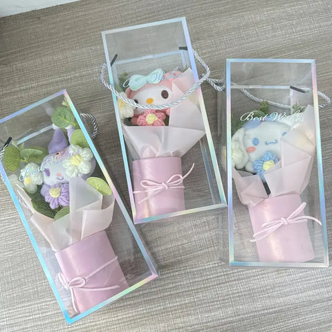 Kawaii Sanrio Bouquet in Illuminated Display Case