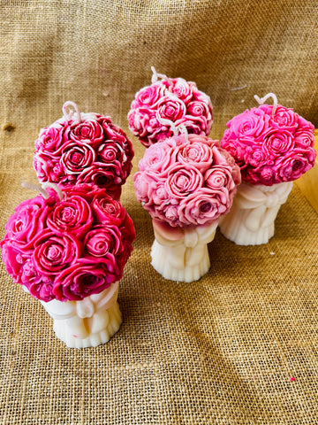 Rose Bouquet Large candle
