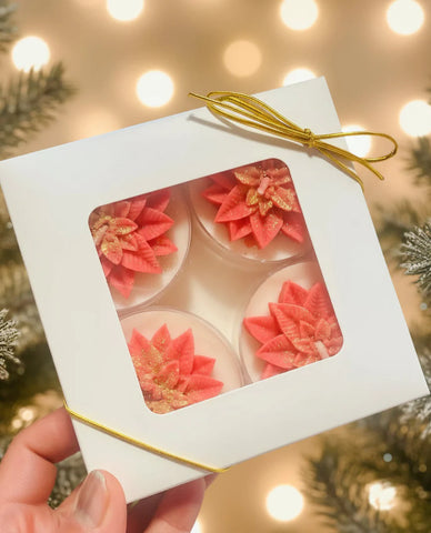 Holly Leaf Christmas Maxi Tealights