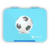 Bento Lunchbox (Large) - Light Blue Soccer