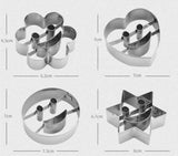 Sandwich/Cookie Cutters - Smile Face - 4 Pieces/ Stainless Steel
