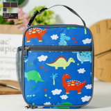 Insulated Lunch Cooler Bag – Blue Dinosaur