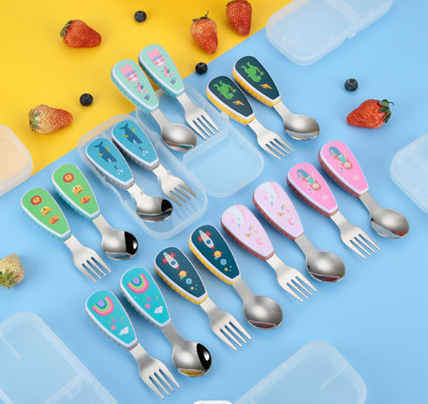 Spoon & Fork Kids Cutlery Set - Shark