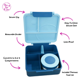 Maxi Bento Lunchbox + Thermos Food Jar - Blue