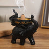 Elegant Elephant Incense Burner