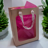 Bag Pink with Transparent Window