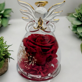 Preserved rose in Angel Glass dome