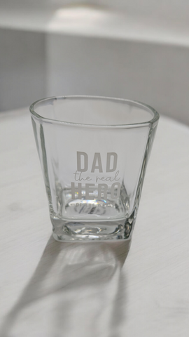 Cheers for Dad glass