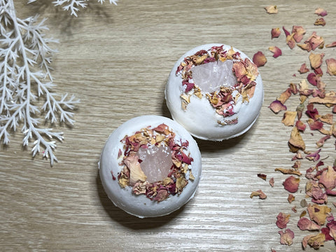 Rose Quartz Crystal Bombs x10