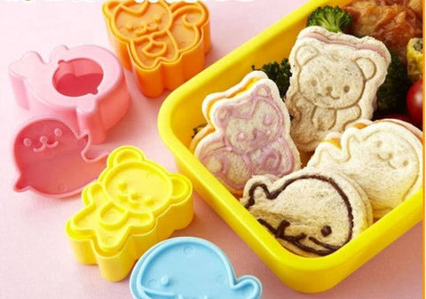 Sandwich Cutters - Animals - 4 Pieces