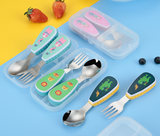 Spoon & Fork Kids Cutlery Set - Dino