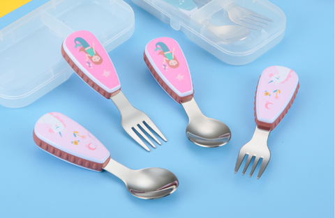 Spoon & Fork Kids Cutlery Set - Unicorn