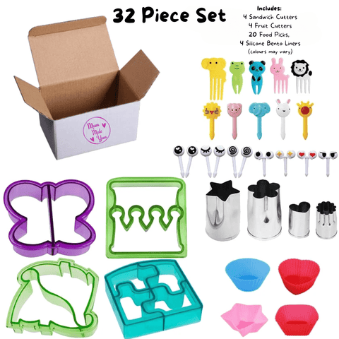 Bento Accessory Starter Set Pack - 32 Piece Set