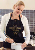 Gin Cheaper than Therapy Apron