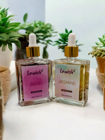 Lavvish Elixer Body Oil- Rose or Jasmine