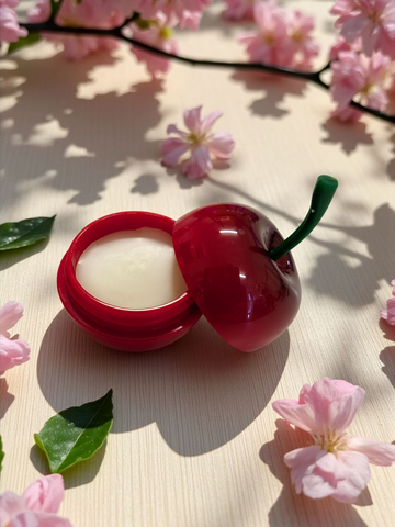 Handcrafted Lip Balm with Black Cherry Flavor - Enriched with Vitamin E