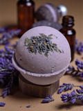 Moonchild Lavender Bath Bomb with Shea Butter - Handmade Bath Fizzies