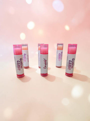 Handcrafted Lip Balm with Cotton Candy Flavor - Enriched with Vitamin E