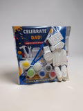 Father's Day Paint Your Own Figurine Craft Kit | DIY Gift for Dad from Kids | Kids Paint Set with Paints and Brush | Handmade Father's Day Keepsake
