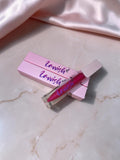 Black Cherry Homemade Lip Gloss • Hydrating Beeswax Lip Balm • Natural Almond Oil & Vitamin E Lip Tint • Shimmering Pink Mica Lip Balm Wand