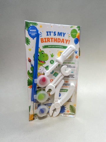 Kids Paint Your Own Tool Set | Birthday Party Favor Activity Kit | DIY Plaster Tool Painting Craft (10 Sets)