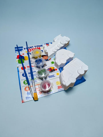 Paint Your Own Plaster Vehicles Kit | DIY Train, Car & Truck Craft for Kids