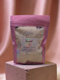 Solstice Bath Soak (100g) • Organic Himalayan Pink Salt & White Clay Bath Salts • Self Care Gift • All Natural Botanical Bath Salt Pouch