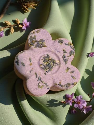 Moonchild Lavender Bath Bomb with Shea Butter - Handmade Bath Fizzies