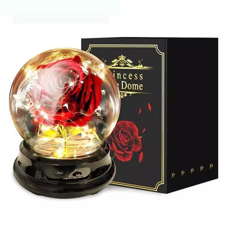 LED Rose Dome includes USB charger