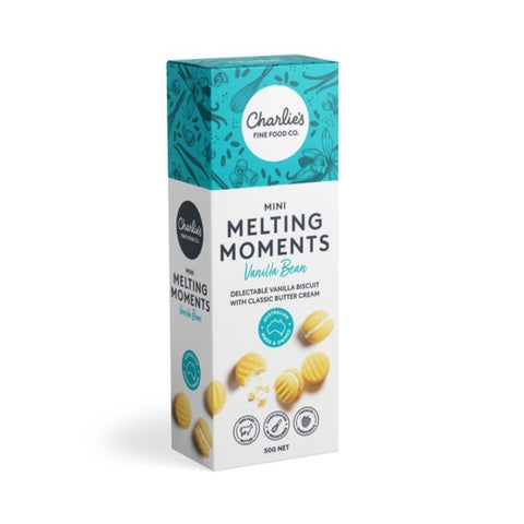 Charlie's Mini Melting Moments (4 pack) - Vanilla 50g