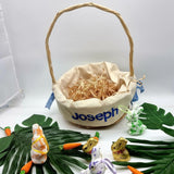 Personalised Easter Basket Designed by Rips & Ruffles