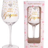 Happy Birthday Wine glass