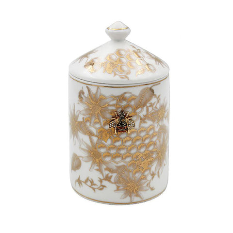 Honeycomb bees candle Jar