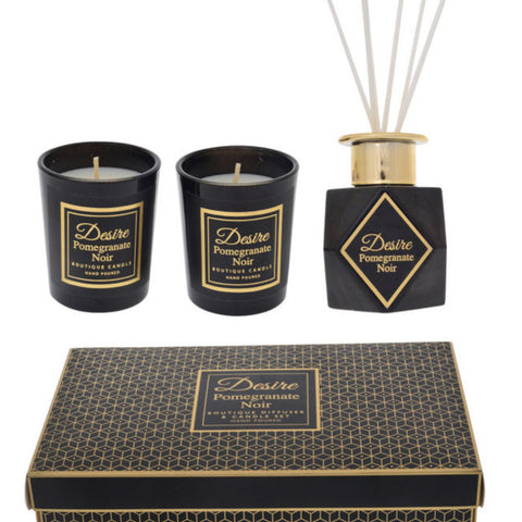 Candle and Diffuser gift box Black