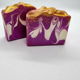 Gold Artisan soap/Black raspberry Soap