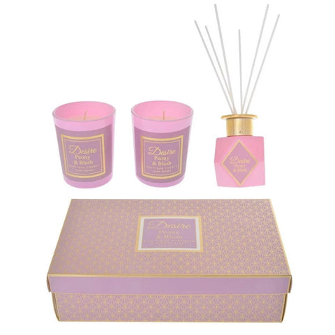 Pink Candle and Diffuser gift box