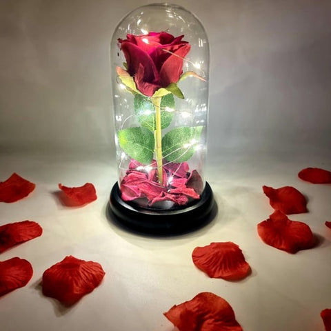 LED Single Stem Rose Red