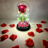 LED Single Stem Rose Red